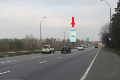 Billboard A in Kyiv, 3x6  Brovars'kij prosp., Na rozdil'niku (17 + 200, Flagman, AZS "Shell", AZS "OKKO", restoran "Saslicok"), v napramku z Kieva Photo 1