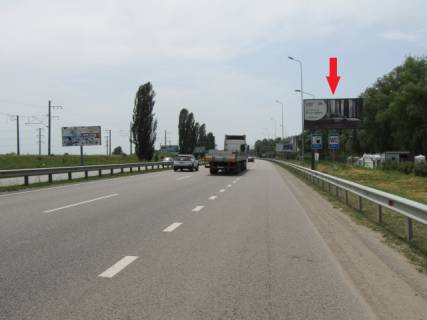 Billboard A in Khodosivka, 6x3  Novoobuhivs'ka trasa (Dniprovs'ke sose), pisla  AZS "OKKO", z m.Kieva,  "Zelenij rinok", v napramku Megamarketa, TC "Manufaktura", kinoteatra "Batterflaj Photo 1