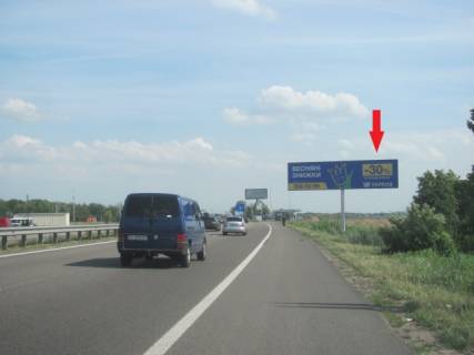 Billboard A in Kiev roads, 6x3  Novoobuhivs'ka trasa (Dniprovs'ke sose), v napramku z m. Kiiv, 300 m.. pisla TC"Megamarket", "Manufaktura" ,600 m. ZK Nova Konca Zaspa, pravij Photo 1