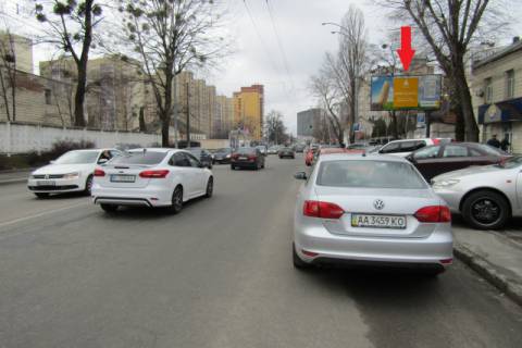 Billboard A in Kyiv, 6x3  Mihajla Maksimovica st.(Trutenka Onufria st.), 10 (Akademia SBU, ZK "Nova Anglia", ZK "Parklend", Sil'po), 600m. vid st. m. Vasil'kivs'ka), v napramku Kil'cevoi dorogi Photo 1