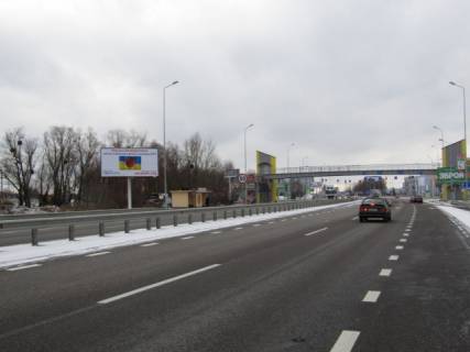 Billboard B in Khodosivka, 6x3  Novoobuhivs'ka trasa (Dniprovs'ke sose), v napramku z m. Kiiv, 150m pered  TC "Megamarket", navproti zapravki BRSM,7km+200m Photo 1
