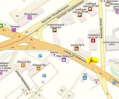 Prismatron, Prism A in Vinnytsia perehresta st. Braclavs'ka/st. Nansena, A - 466582 scheme