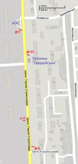 Billboard A in Mykolaiv av.Geroev Ukrainy_69, pod 90 grad. Vyezd iz goroda, stA scheme