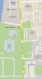Billboard A in Mykolaiv av.Geroev Ukrainy -ost."Plavbassejn",st.A, Pravyj scheme