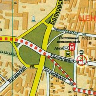 Billboard A in Odessa Avtovokzal A scheme