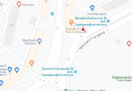 Citylight B in Odessa, 1.8x1.2  Gagarina prosp., 16/1 B scheme