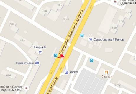 Billboard A in Odessa, 3x6  Семена Палія вул., 96 - Заболотного вул. scheme