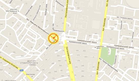 Prismatron, Prism A in Odessa Lustdorfskaa dor. Malinovskogo No1/1 levaa A1 - 465784 scheme