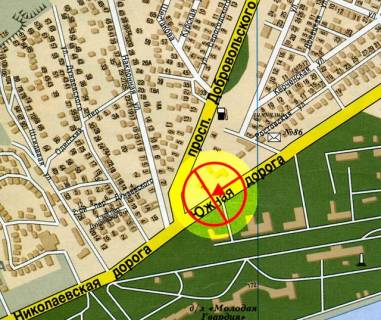 Billboard A in Odessa Kryzanovka No2 A scheme