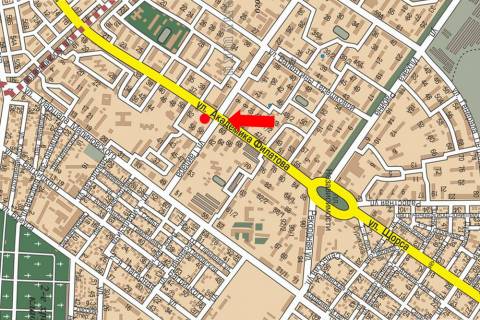 Citylight B in Odessa, 1.8x1.2  Філатова вул., 54 / Гайдара вул., біля універсаму "Буревестник" scheme