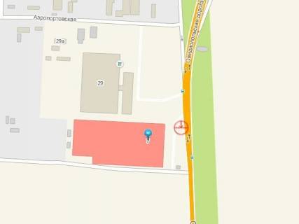 Billboard A in Odessa, 3x12  Овідіопольська дорога, 7, ТЦ "Шостий елемент" scheme