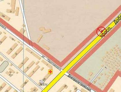 Billboard A in Odessa Starokievskoe sosse 19-j km A scheme