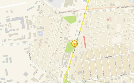 Billboard A in Odessa pr-t Nebesnoj Sotni No47/3 A scheme