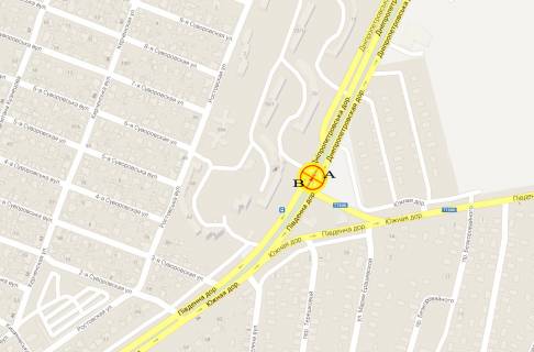 Billboard A in Odessa Semena Palia No70 A scheme