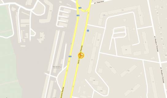 Billboard A in Odessa pr-t Nebesnoj Sotni naprotiv No75 A scheme