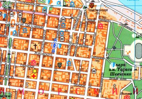 Citylight B in Odessa, 1.8x1.2  Puskins'ka st., 16 V scheme