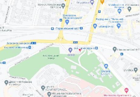 Video Billboard A in Odessa, 2.32x3.14  Hersons'kij skver, 1-z, (rozsirenna 480h336) - 499141 scheme