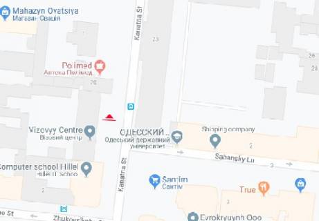 Citylight A in Odessa, 1.8x1.2  Kanatna st., 22 - Sabans'kij prov. A scheme