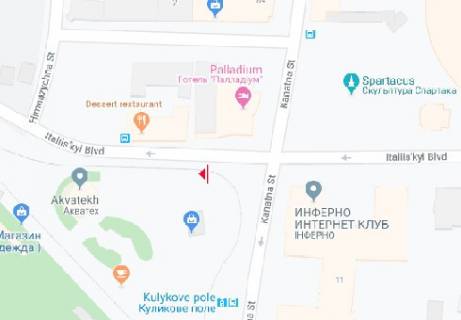 Citylight B in Odessa, 1.8x1.2  Italijs'kij bul'var - Kulikove pole st. V scheme