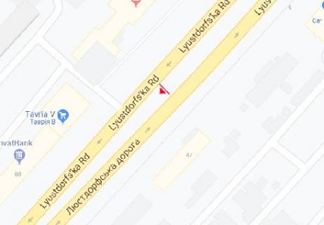 Billboard A in Odessa, 3x6  Люстдорфська дорога, 86 scheme