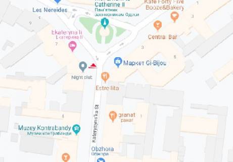 Citylight A in Odessa, 1.8x1.2  Katerinins'ka st., 2 A scheme