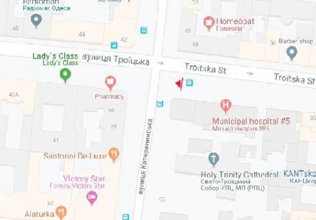 Citylight A in Odessa, 1.8x1.2  Troic'ka st., 37 - Katerinins'ka st. A scheme