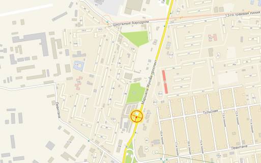 Billboard A in Odessa pr-t Nebesnoj Sotni No47/1 A scheme