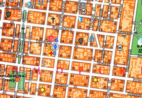 Citylight A in Odessa, 1.8x1.2  Risel'evs'ka st., 32 A scheme