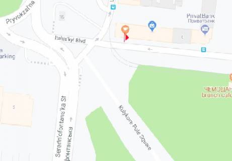 Citylight A in Odessa, 1.8x1.2  Italijs'kij b-r. - vugol Smidta L. st. A scheme