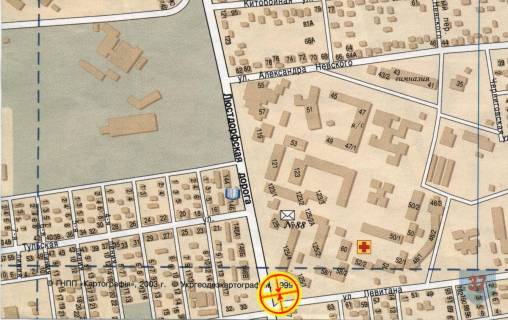 Billboard A in Odessa, 3x6  Люстдорфська дорога, 125/1 - Левітана вул. scheme