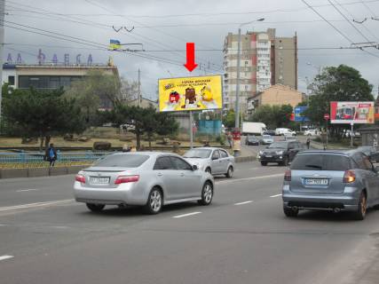 Billboard B in Odessa, 3x6  Розумовська вул. / Колонтаївська вул., біля Центрального автовокзалу, в центр Photo 1