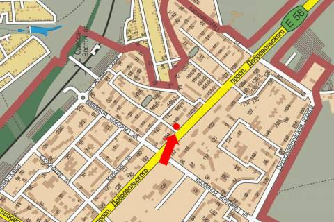 Billboard B in Odessa, 3x6  Добровольського пр., 145, біля ресторану "McDonald''s", з центру scheme