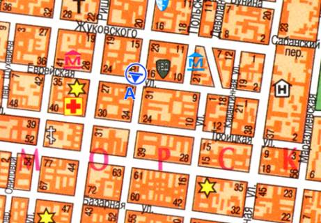 Scrolller, Scroll A in Odessa, 2.32x3.14  Puskins'ka st., 26 - Evrejs'ka st. - 472614 scheme