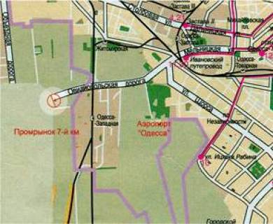 Billboard A in Odessa 7-й км (развилка) В scheme