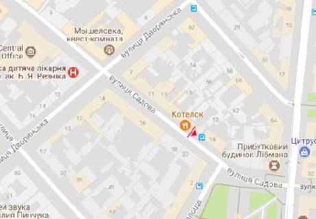 Citylight A in Odessa, 1.8x1.2  Sadova st., 13 A scheme