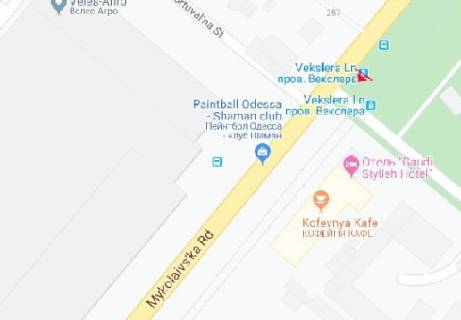 Prismatron, Prism A in Odessa, 3x6  Mikolaivs'ka doroga, 257 - 499093 scheme