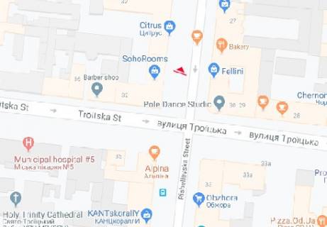 Scrolller, Scroll A in Odessa, 2.32x3.14  Risel'evs'ka st., 32 A1 - 465503 scheme