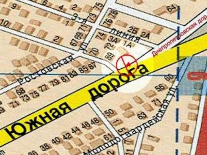 Billboard A in Odessa, 3x6  Південна дорога - 3-тя Суворовська вул., 1А scheme