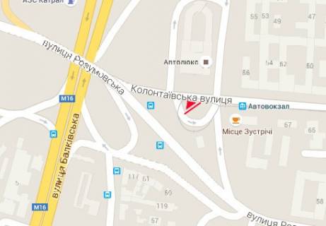 Billboard A in Odessa, 3x6  Колонтаївська вул., 71 scheme