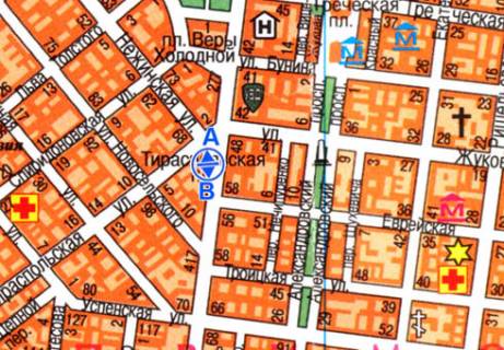 Scrolller, Scroll B in Odessa, 2.32x3.14  Preobrazens'ka st., 31 - Tiraspol's'ka pl. V - 465471 scheme