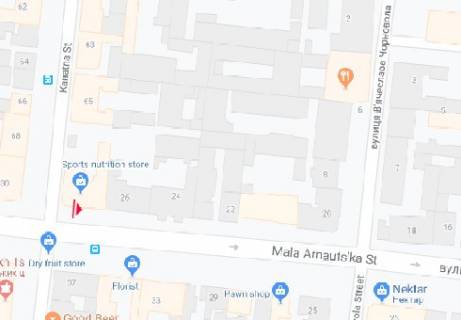 Citylight A in Odessa, 1.8x1.2  M. Arnauts'ka st., 41 - Kanatna st. A scheme