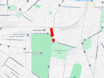 Backlight B in Odessa, 3x12  Люстдорфська дорога / Артилерийська вул. (парк) scheme