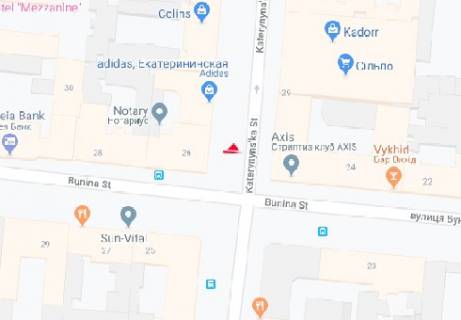 Citylight B in Odessa, 1.8x1.2  Katerinins'ka st., 26 B scheme