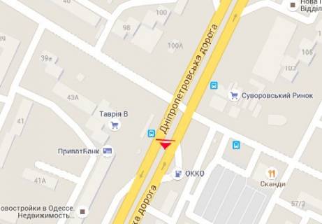 Billboard + in Odessa, 3x6  Семена Палія вул., 96 - Заболотного вул. scheme
