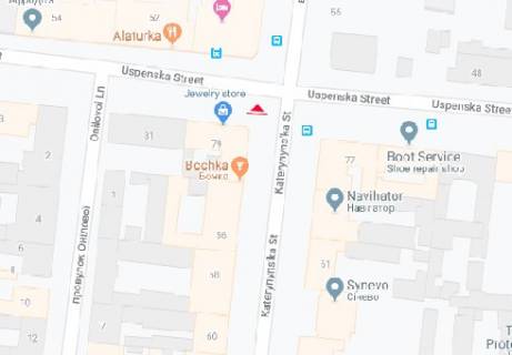 Scrolller, Scroll A in Odessa, 2.32x3.14  Katerinins'ka st., 54 - Uspens'ka st. - 465472 scheme