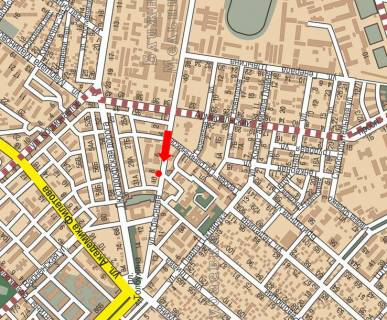 Billboard A in Odessa, 3x6  Краснова вул., 3, біля банку "Південний", з центру scheme