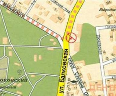 Billboard A in Odessa, 3x12  Балківська вул. - Олійника узвіз, (2) scheme