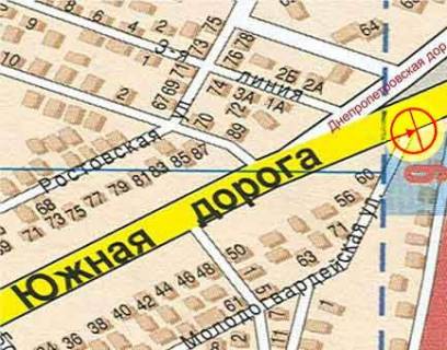 Billboard A in Krizhanivka, 3x6  Південна дорога - Ярошевської вул., Крижанівка, (1), з центру scheme