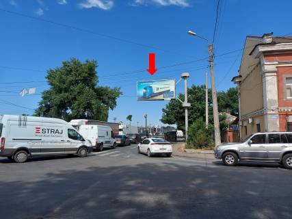 Billboard A in Odessa, 3x6  Стовпова вул., 30 / Степова вул., біля АЗС "Socar", з центру (флажок) Photo 1