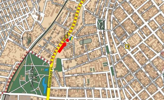 Billboard A in Odessa, 3x6  Балківська вул., 35, біля автосалону Toyota scheme